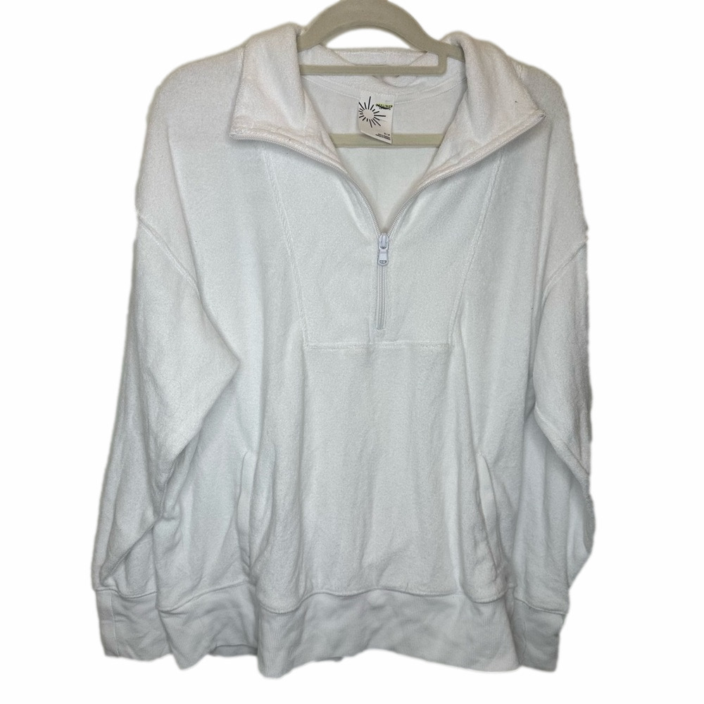 Aerie White Sweatshirt Size Small